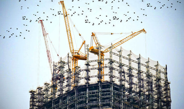 Construction of a new building